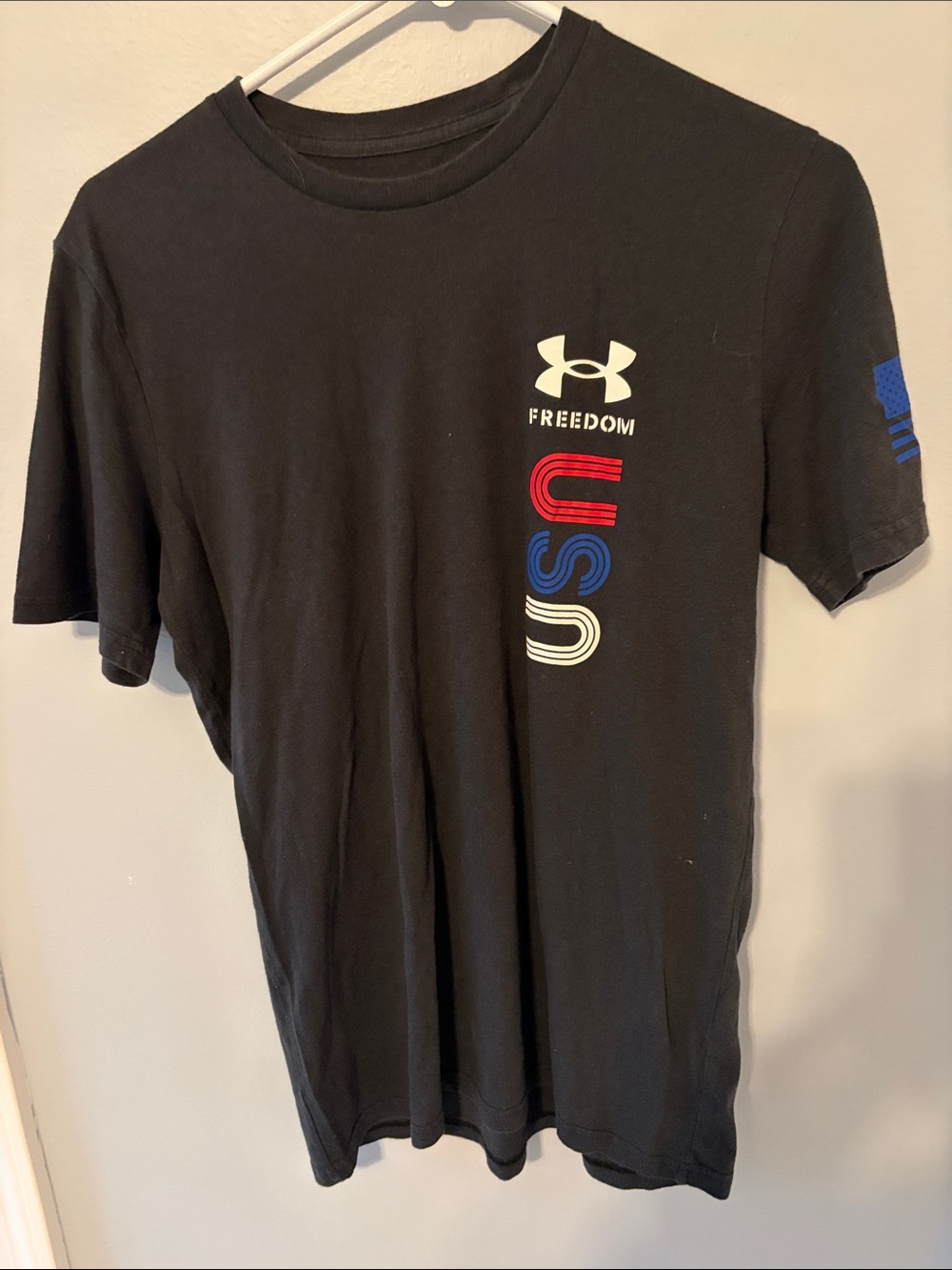 Under Armour Black Short-Sleeve 'Freedom USA' Graphic Tee